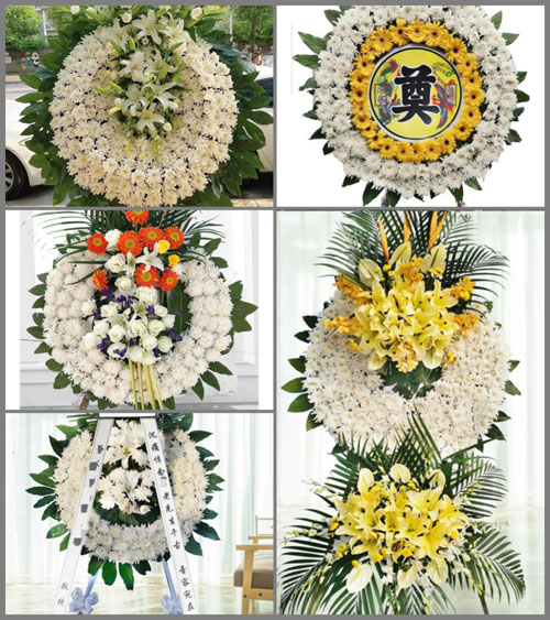 安徽六安市霍邱县乌龙镇黄-村花圈速递